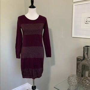 Banana republic purple sweater dress small